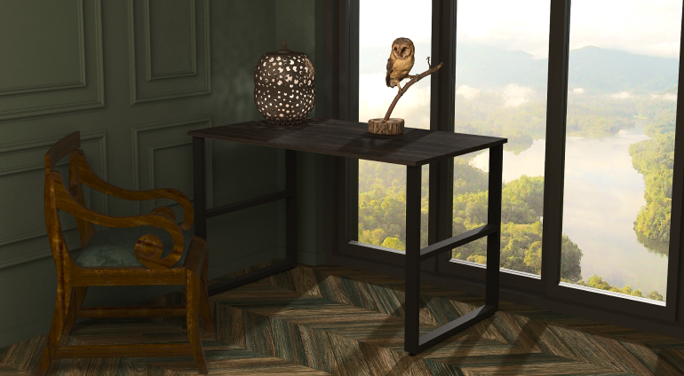 Письмовий Обідній стіл у стилі лофт Di Ferro DOLCE Чорний